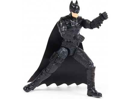 Coffret the batman figurine batman noir 10 cm avec 3 accessoires mystere - dc - Spin master - 20132976