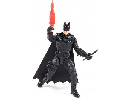 Coffret the batman figurine batman noir 10 cm avec 3 accessoires mystere - dc - Spin master - 20132976