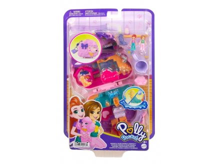 COFFRET TOILETTAGE CANICHE POLLY POCKET - MATTEL - HKV35 - MINI UNIVERS POUPEE, ANIMAUX