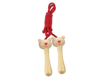 CORDE A SAUTER EN BOIS OURSON - CLASSIC WORLD - JEU DE RECRE