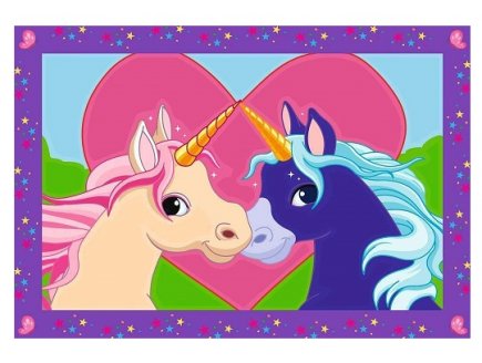Cr�art Junior Licornes 2 tableaux - Ravensburger - 257997 - Kit peinture