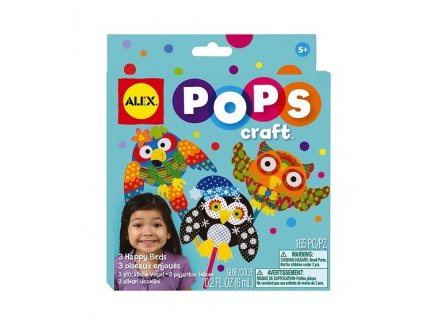 CREE TES OISEAUX RIGOLOS - POPS CRAFT - ALEX TOYS - KIT CREATIF