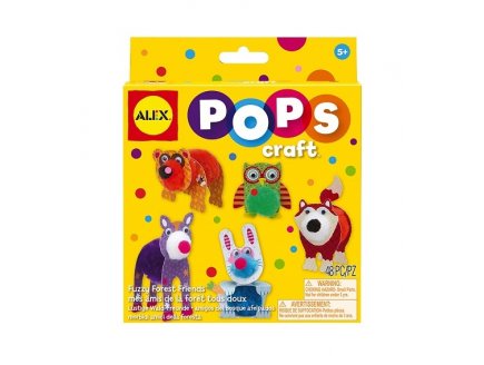 CREER MES AMIS ANIMAUX DE LA FORET TOUS DOUX - POPS CRAFT - ALEX TOYS - KIT CREATIF