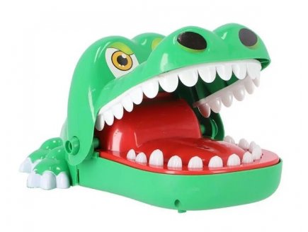 CROCODILE CROC DENTISTE MORD DOIGTS GRAND FORMAT - JEU D'ACTION ENFANT