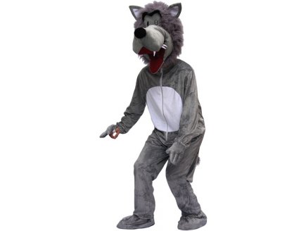 DEGUISEMENT ADULTE PELUCHE LOUP TAILLE UNIQUE