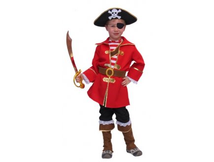 DEGUISEMENT CAPITAINE PIRATE 8 ANS - COSTUME MOUSSILLON - PANOPLIE ENFANT