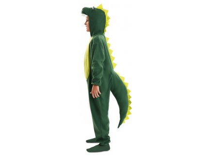 Deguisement dinosaure vert t-rex 5/6 ans garcon - costune combinaison animal dragon - panoplie enfant