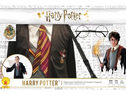 Deguisement harry potter avec accessoires 7/8 ans - costume - panoplie garcon - Rubies - 155117