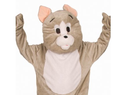 Deguisement mascotte chat gris adulte taille unique - Big costume geant
