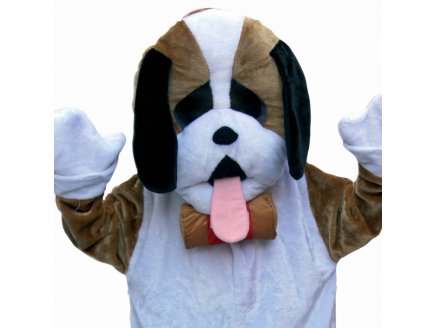 Deguisement mascotte chien saint bernard adulte taille unique - Big costume geant - animal