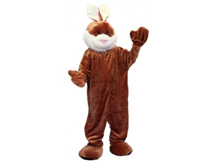 DEGUISEMENT MASCOTTE LAPIN BRUN ADULTE TAILLE UNIQUE - BIG COSTUME GEANT