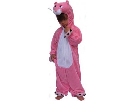 DEGUISEMENT PANTHERE ROSE 6 ANS - COSTUME ENFANT - PANOPLIE ANIMAL - FILLE - GARCON