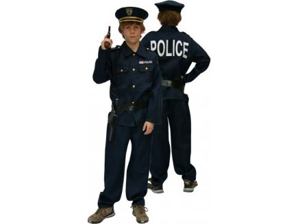 DEGUISEMENT POLICIER 12 ANS - COSTUME ENFANT - PANOPLIE GARCON - UNIFORME METIER