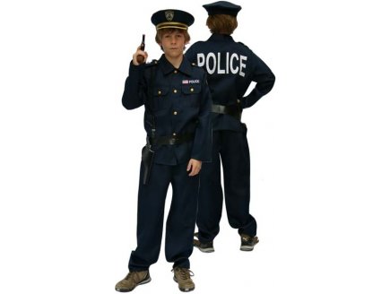 DEGUISEMENT POLICIER 6 ANS - COSTUME GARCON - PANOPLIE ENFANT - METIER - CARNAVAL 