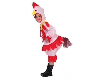 Costume De Deguisement Pour Enfant Poule Rose Fille 4 6 Ans