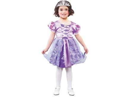 DEGUISEMENT PRINCESSE LILA 7/9 ANS - PANOPLIE ROBE VIOLETTE - COSTUME FILLE - ENFANT