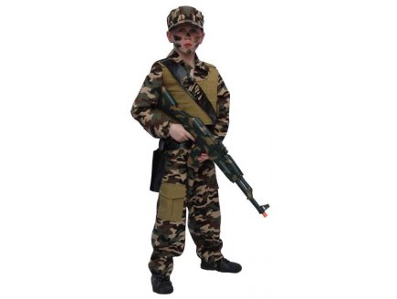 DEGUISEMENT SOLDAT 12 ANS GARCON - UNIFORME MILITAIRE ARMEE