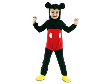 DEGUISEMENT SOURIS NOIRE ET ROUGE MICKEY GARCON 3/4 ANS - COSTUME DESSIN ANIME - PANOPLIE GARCON - FILLE