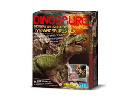 DETERRE TON DINOSAURE TYRANNOSAURUS REX - KIT D'EXCAVATION - 4M