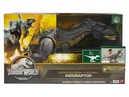 DINOSAURE INDORAPTOR SUPER COLOSSAL 91 CM - JURASSIC WORLD - MATTEL - HKY14 - FIGURINE