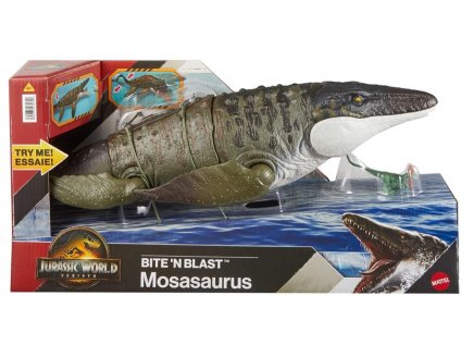 Dinosaure Mosasaure Morsure Extreme 65 cm - Jurassic World - Mattel - JCH00 - Figurine