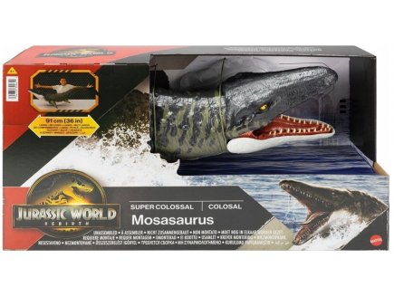 Dinosaure Mosasaure Super Colossal 91 cm - Jurassic World - Mattel - JGB51 - Figurine
