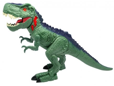 Dinosaure t-rex vert mechant - dino megasaur megahunter interactive avec sons - 28 cm de haut - dragon-i Toys