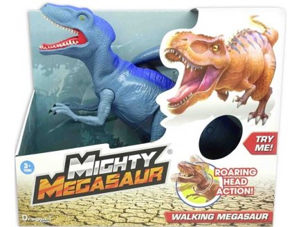DINOSAURE VELOCIRAPTOR MECHANT - DINO MEGASAUR MEGAHUNTER INTERACTIVE AVEC SONS - 30 CM DE HAUT - DRAGON-I TOYS