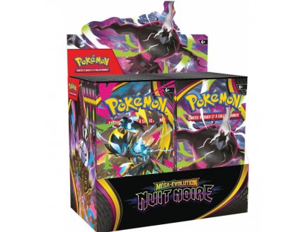 Display de 36 Boosters Pokémon ME05 Méga-Évolution - Nuit Noire - Asmodee - cartes a collectionner Française