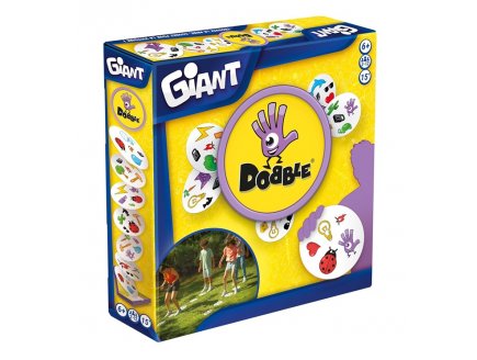 Dobble Giant XXL, Géant - 4 Mini Jeux exclusifs - Zygomatic - Jeu de cartes surdimensionnées, Extérieur