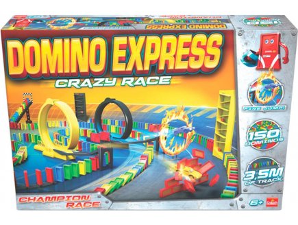 DOMINO EXPRESS CRAZY RACE - 150 DOMINO - GOLIATH - 381008 - JEU CONSTRUCTION 