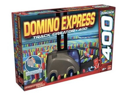 DOMINO EXPRESS TRACK CREATOR + 400 DOMINOS - CHAMPION RACE - GOLIATH - 381029 - JEU CONSTRUCTION