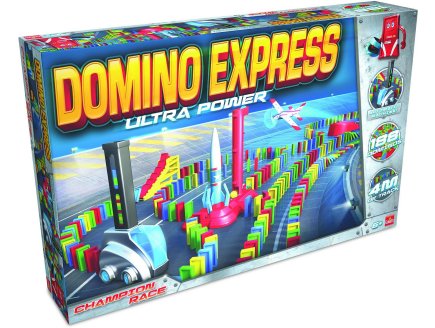 DOMINO EXPRESS  ULTRA POWER - 188 DOMINOS + POWER DEALER - GOLIATH - 81009 - JEU CONSTRUCTION