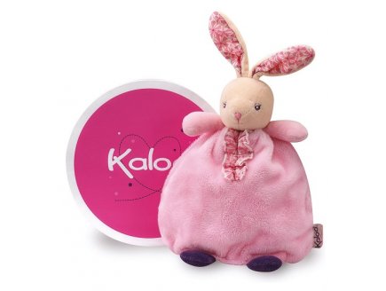 Doudou marionnette lapin fillette petite rose 25 cm - Kaloo - 969867