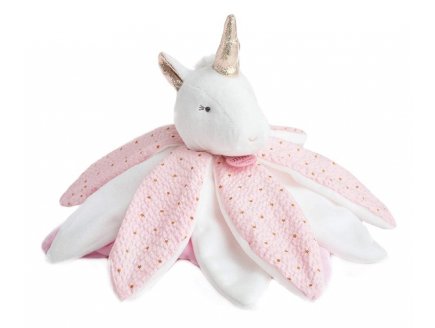 DOUDOU PETALES LICORNE ATTRAPE REVES 26 CM - DOUDOU ET COMPAGNIE - DC3547