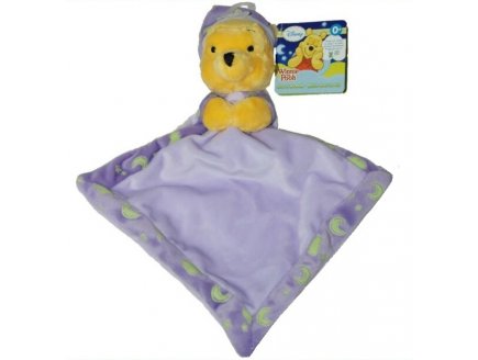 DOUDOU PLAT BRILLE DANS LA NUIT WINNIE - PELUCHE DISNEY - NICOTOY 5874411C