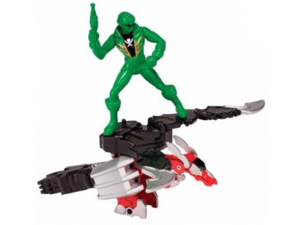 DRAGON LEGENDAIRE ET RANGER VERT - ROBOT TRANSFORMABLE - POWER RANGERS - BANDAI - 38081