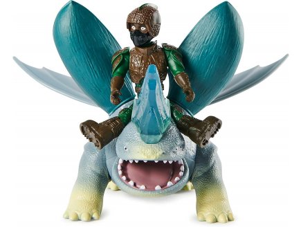 Dragons et les neuf royaumes : bissocorn et d'angelo - dragon gris et son dresseur - dragons dream works - Spin master - 20138335