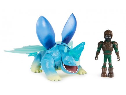 Dragons et les neuf royaumes : bissocorn et d'angelo - dragon gris et son dresseur - dragons dream works - Spin master - 20140451