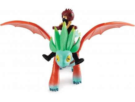 Dragons et les neuf royaumes : panache et alex - dragon orange vert et son dresseur - dragons dream works - Spin master - 20138336