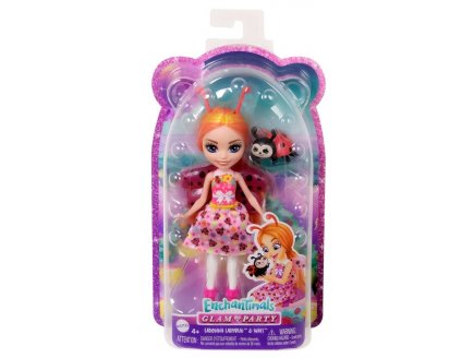 Enchantimals gala enchante ladonna coccinelle et waft - poupee 15 cm, figurine animal - Mattel - hnt57