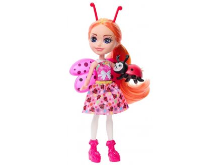 Enchantimals gala enchante ladonna coccinelle et waft - poupee 15 cm, figurine animal - Mattel - hnt57