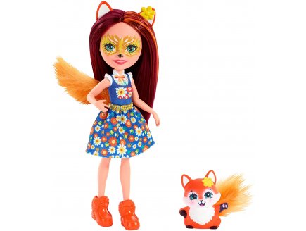 Enchantimals poupe Fick et Felicity le renard - Figurine 15 cm - Animal - Mattel FXM71