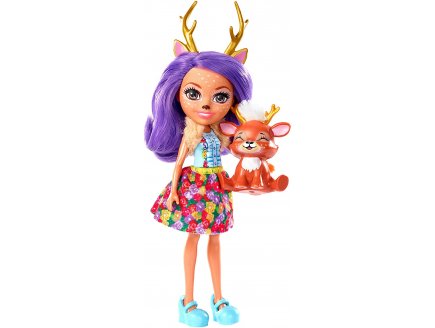 Enchantimals poupe Sprint et Danessa Deer la Biche - Figurine 15 cm - Animal - Mattel FXM75