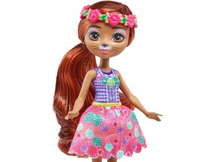 Enchantimals Sunshine Beach : Poupée Oneda Loutre 15 cm et Kelpie - Figurine Animal, Accessoires - Mattel - HXB98