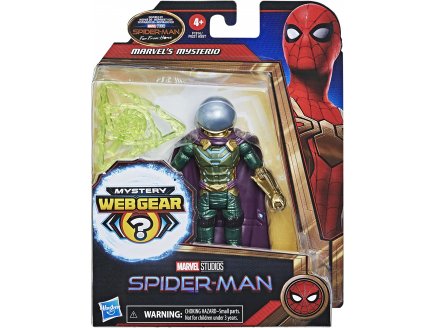 FIGURINE ARTICULEE SPIDERMAN : MAITRE DE ILLUSIONNISTE MYSTERIO COMBAT 15.2 CM MYSTERY WEB GEAR - SPIDER-MAN - HASBRO - F1914