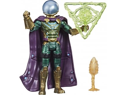 Figurine articulee spiderman : maitre de illusionniste mysterio combat 15.2 cm mystery web gear - spider-man - hasbro - f1914