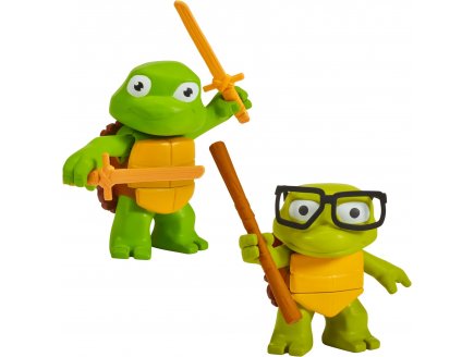 Figurine bebe leonardo et donatello - les tortues ninja mutant mayhem - tmnt - turtles - Giochi preziosi