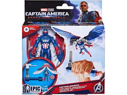 Figurine Captain America 10 cm : Commande de Vol - Personnage Avengers articul�e - Brave New World - dc - Hasbro G0075