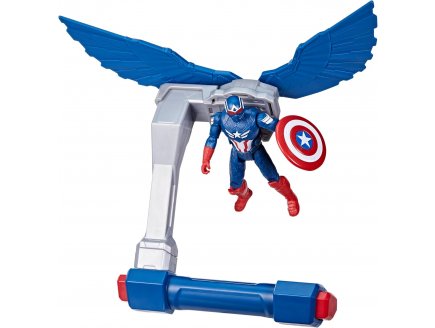 Figurine Captain America 10 cm : Commande de Vol - Personnage Avengers articul�e - Brave New World - dc - Hasbro G0075